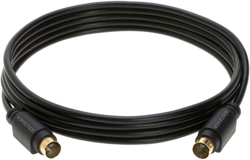 WireZee S-Video Cable 4 Pin Male 75 Ohm Patch Cord 6ft 12ft 25ft 50ft for DVD HDTV (6FT) - Image 1